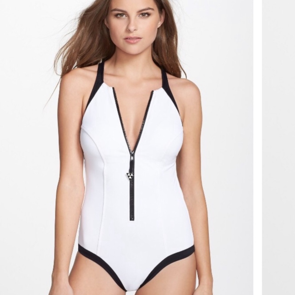Seafolly One Piece Zip-Up Swimsuit